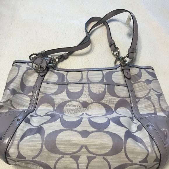 COACH Handbags - purple/gray coach purse